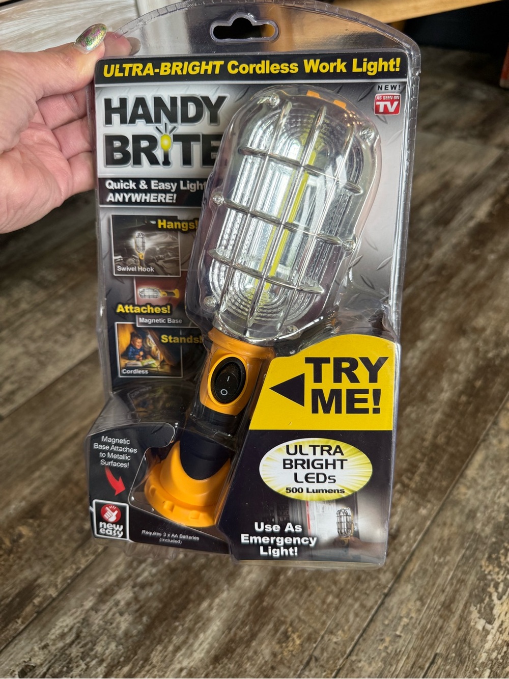 2 for $15 sale: NEW the Handy Brite Ultra Bright Cordless Work Light